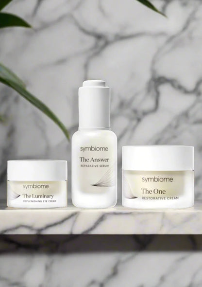 The Treatment Trio (The Answer Serum, The Luminary Eye Cream, The One Moisturizer) - by Symbiome