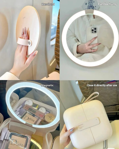 Lighted Portable Cosmetic Mirror