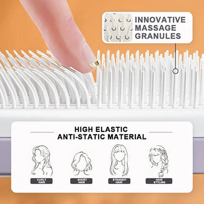 4 in 1 Self-Cleaning Anti-Static Hairbrush