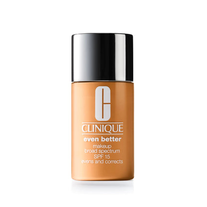 Clinique Even Better Makeup Medium Coverage Foundation Broad Spectrum SPF 15 | Evens Skin Tone + Reduces Dark Spots, Chai BK Chai WN 96